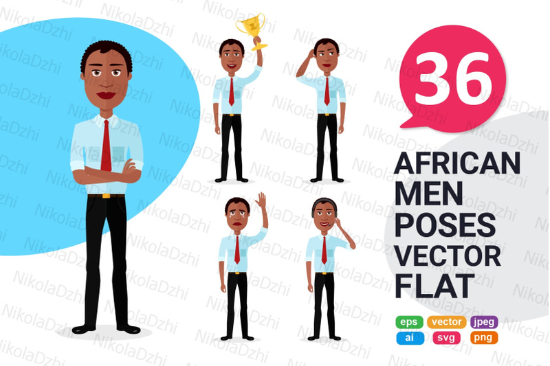 african-men-character-cartoon-vector