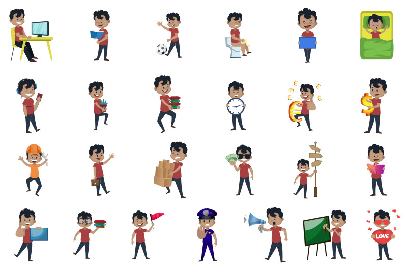 50x-boy-character-in-different-situation-collection-illustration