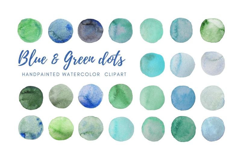 watercolor-teal-dots-clipart-hand-painted-spots-ound