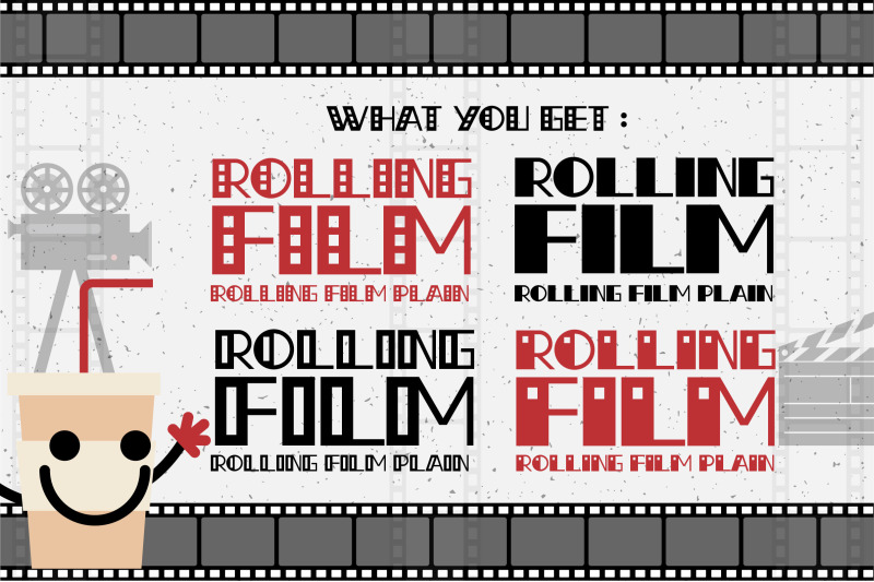rolling-film-font