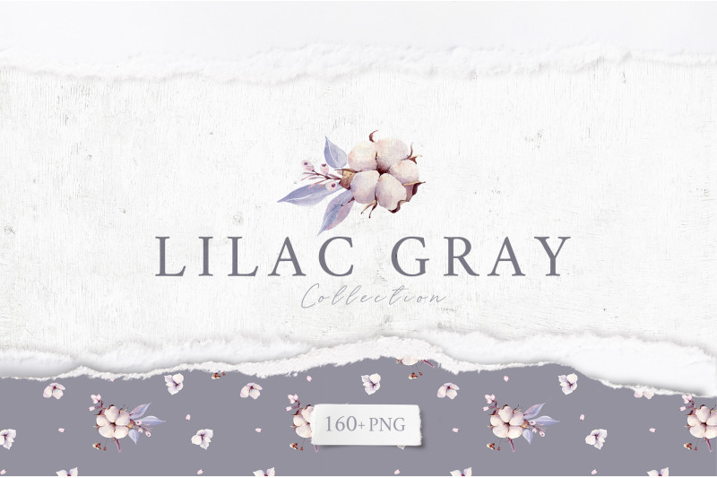 lilac-gray-watercolor-collection