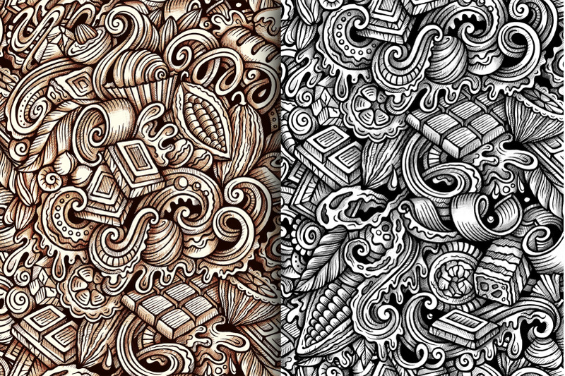 6-chocolate-graphics-doodle-patterns