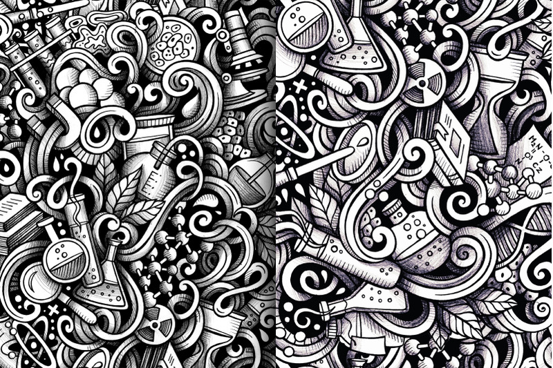 science-graphic-doodle-patterns