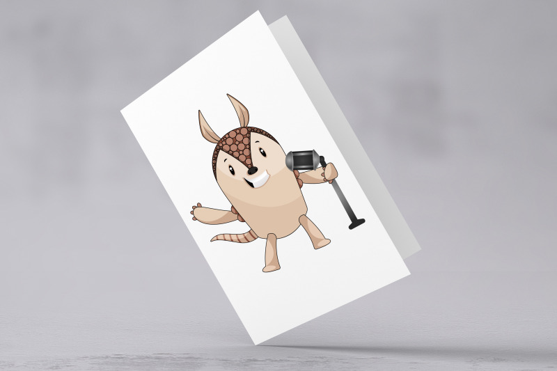 50x-armadillo-character-and-mascot-collection-illustration