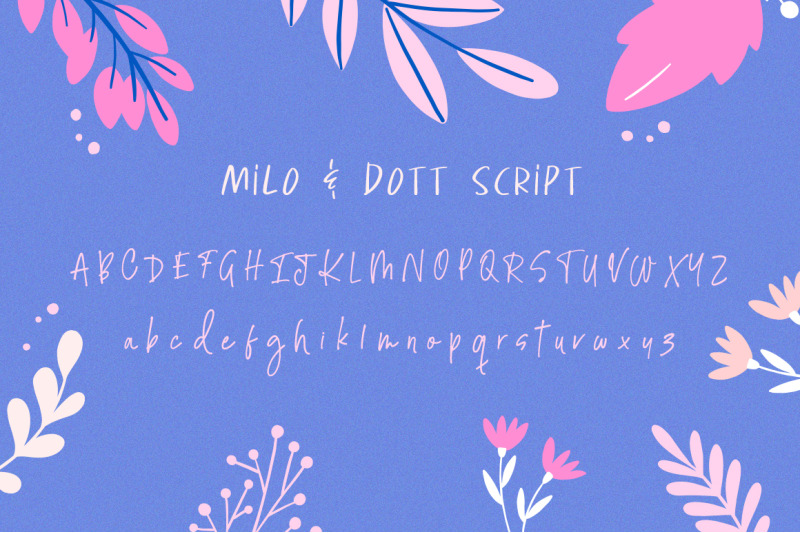 milo-amp-dott-font-duo-quirky-font-handmade-font-fun-font