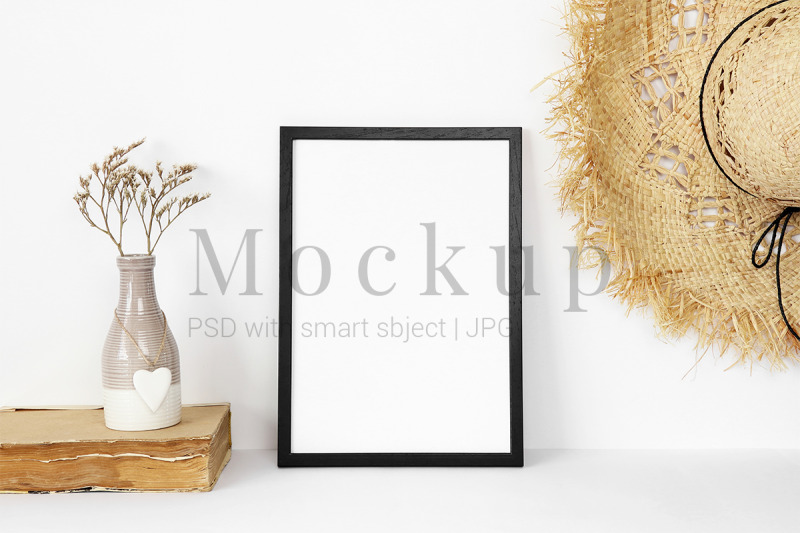 black-frame-mockup-with-beige-vase