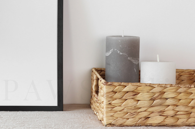 black-frame-mockup-with-straw-basket