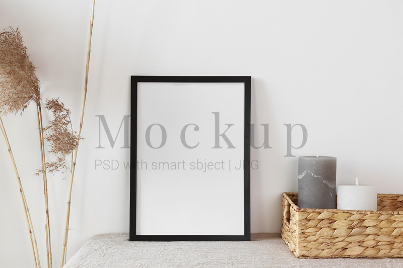 black-frame-mockup-with-straw-basket