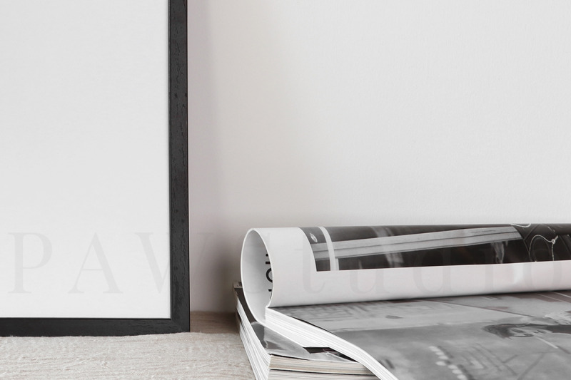 black-frame-mockup-with-journal