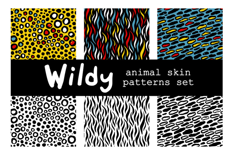 animal-skin-patterns-set