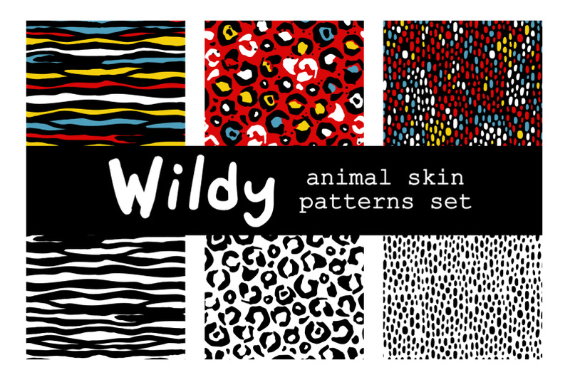 animal-skin-patterns-set