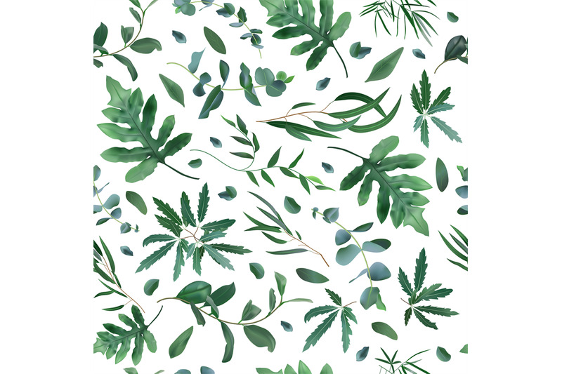 realistic-plants-pattern-seamless-leaves-eucalyptus-fern-plant-patte