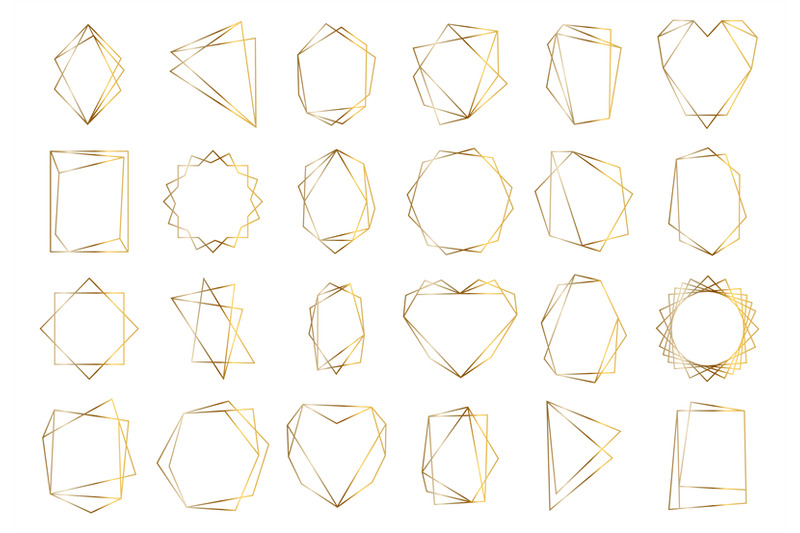 golden-geometric-frames-elegant-gold-hexagonal-elements-abstract-wed