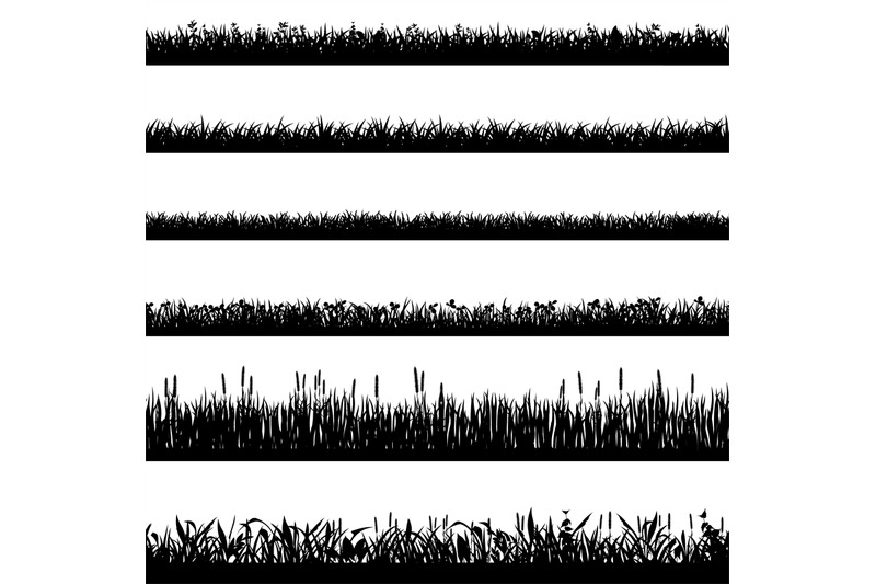 grass-border-silhouettes-black-grass-silhouettes-natural-environment