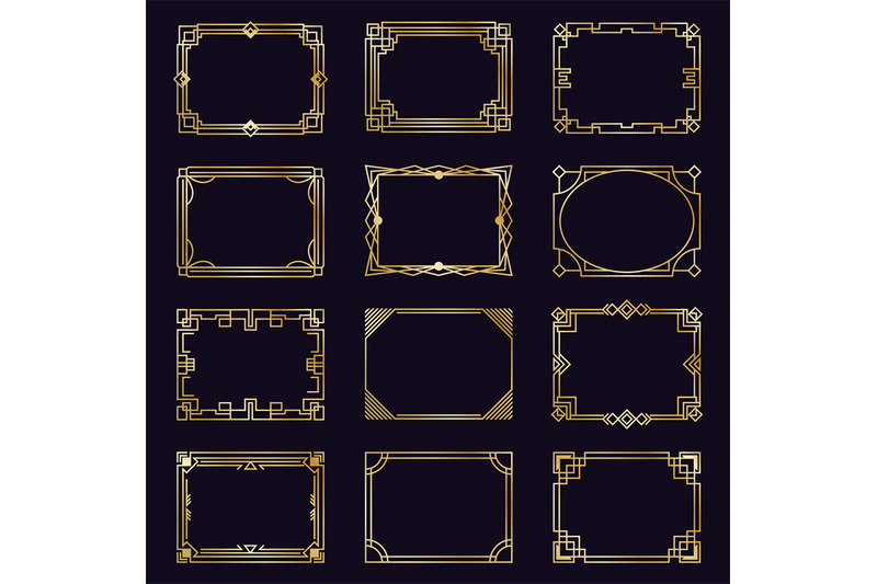 golden-art-deco-frames-modern-gold-elegant-borders-arabic-geometric