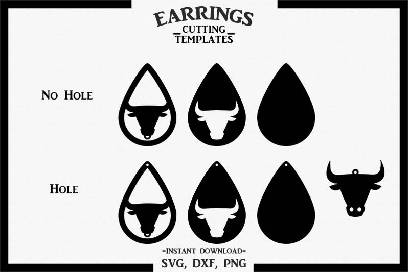 bull-earrings-silhouette-cricut-cut-file-svg-dxf-png