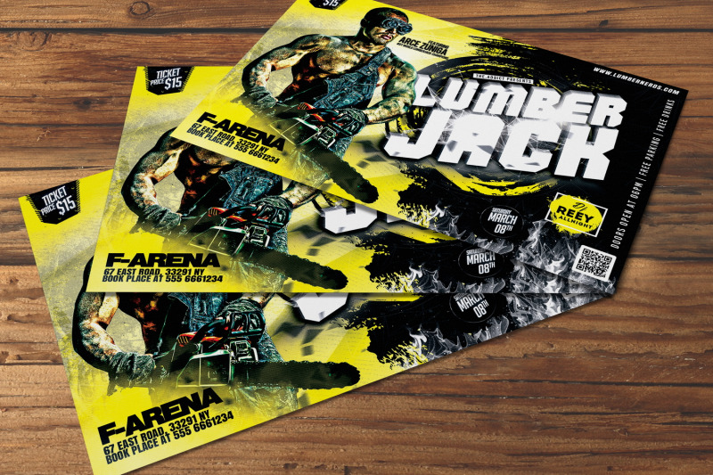 lumberjack-party-flyer