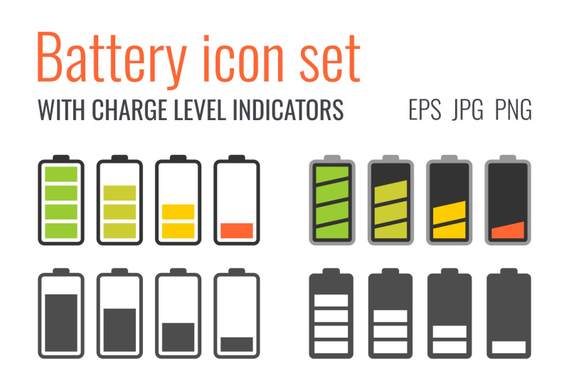 battery-icon-set