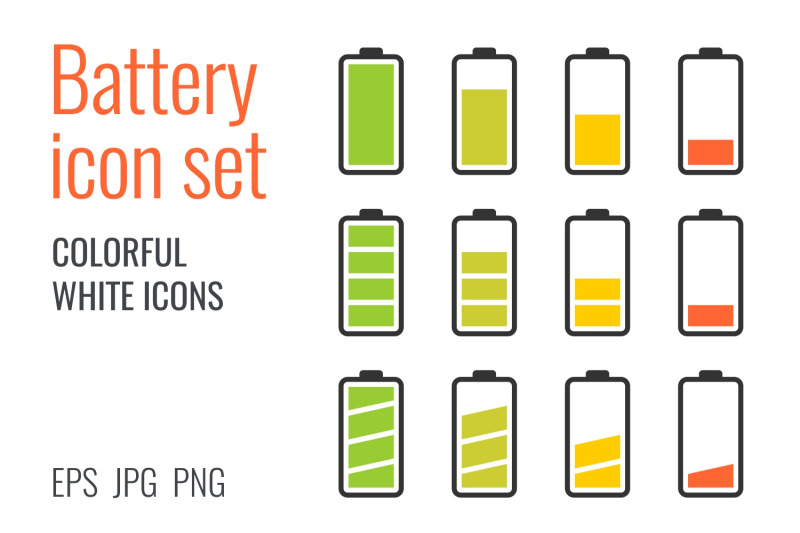 battery-icon-set