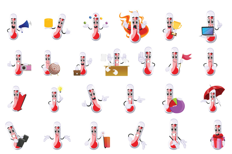 50x-thermometer-character-or-mascot-collection-illustration
