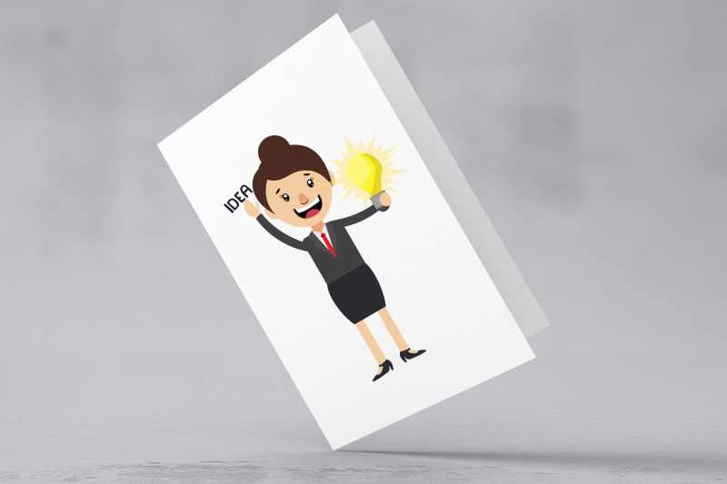 50x-businesswoman-character-and-mascot-collection-illustration