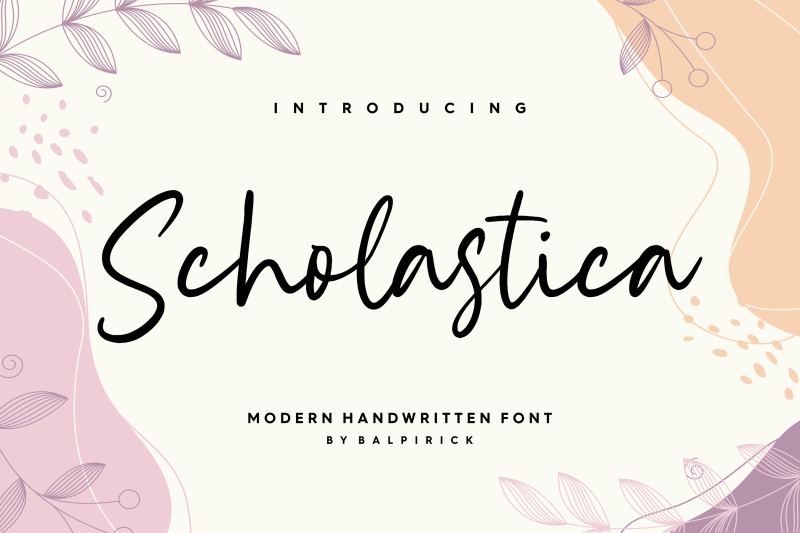 scholastica-modern-handwritten-font