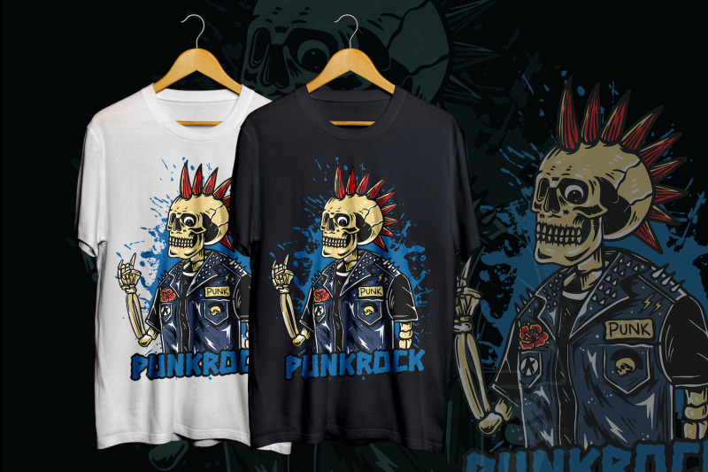 punk-rock-t-shirt-design-template