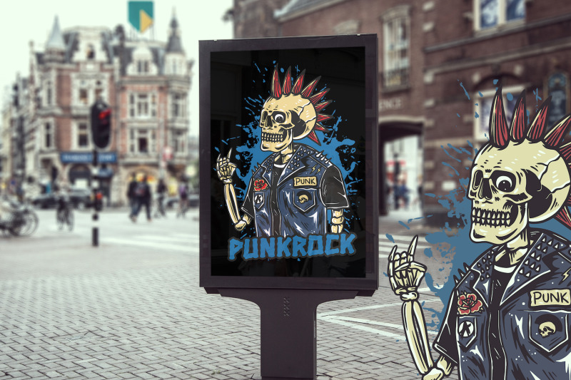 punk-rock-t-shirt-design-template