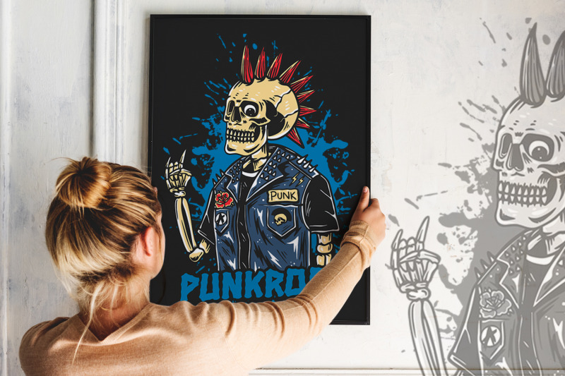 punk-rock-t-shirt-design-template