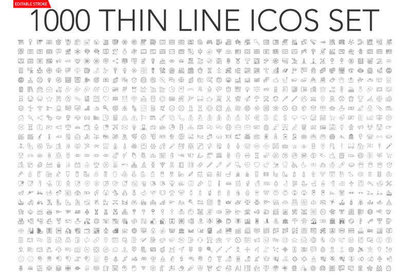 set-of-1000-thin-line-icons