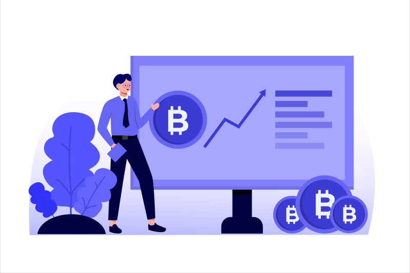 bitcoin-technology-flat-vector-illustration