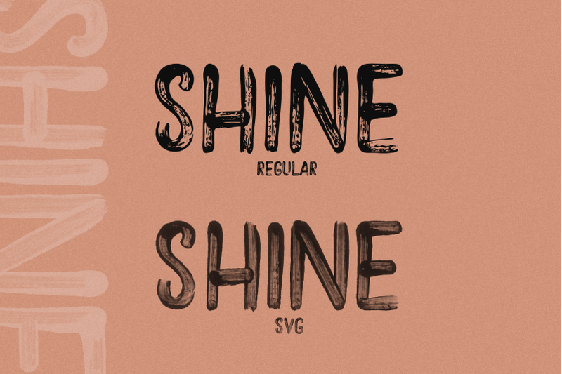 shine-solid-and-svg-brush-font