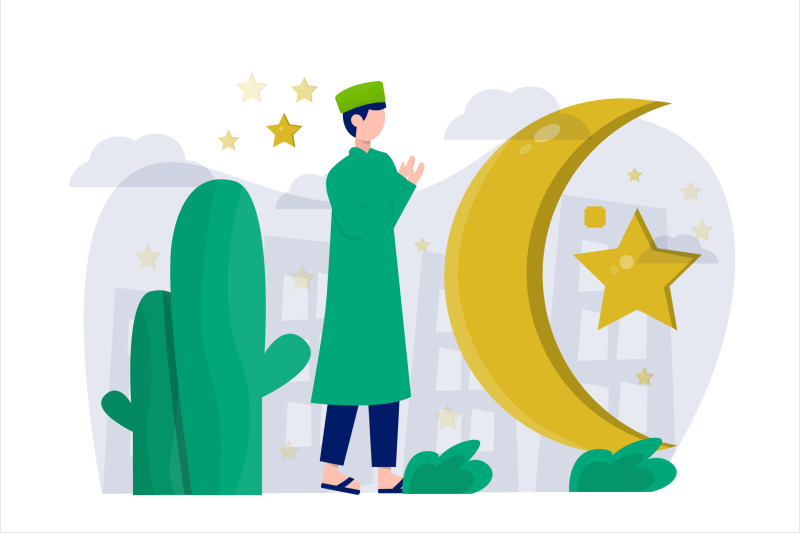 ramadan-kareem-flat-vector-illustration