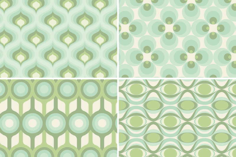 8-modern-retro-patterns-light-greens