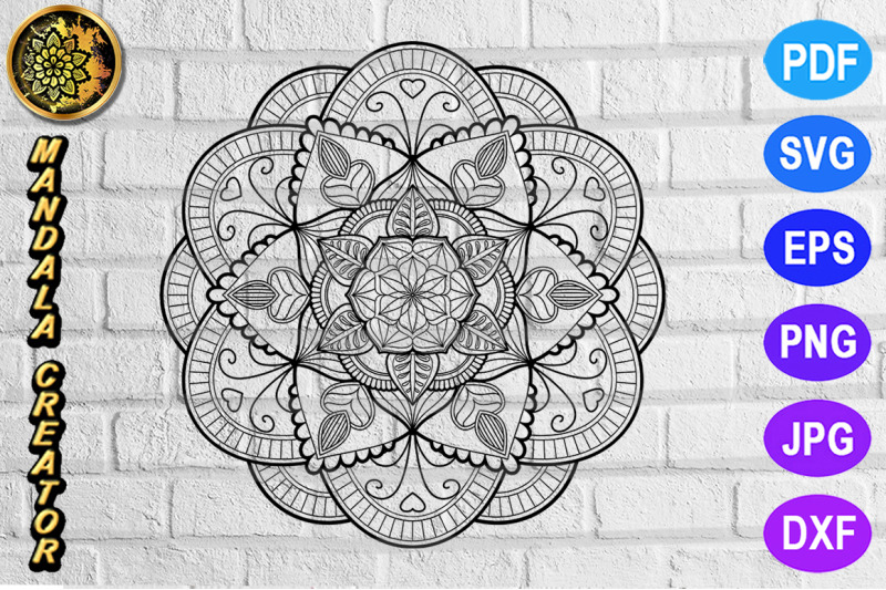 zentangle-mandala-svg-cut-file-monogram-vector-art-8