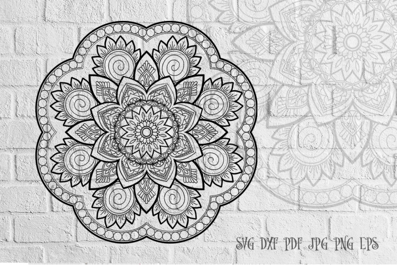 Download Zentangle Mandala SVG Cut File Monogram Vector Art - 13 By Mandala Creator | TheHungryJPEG.com