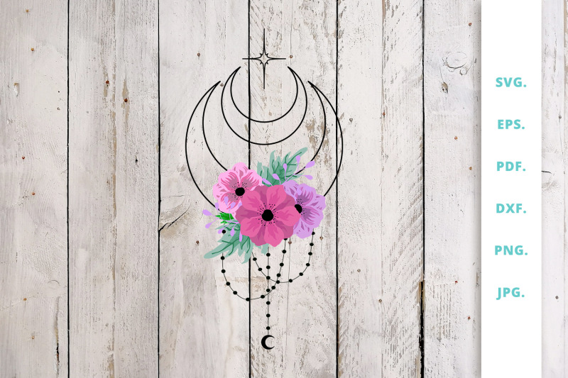 floral-crescent-moon-svg