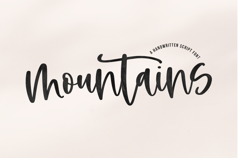 mountains-handwritten-script-font