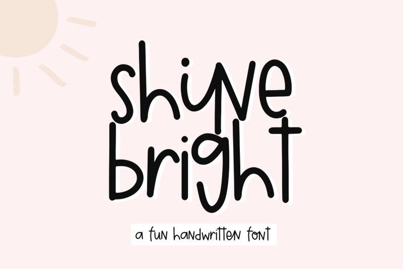 shine-bright-quirky-handwritten-font