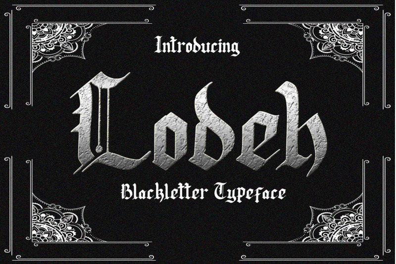 lodeh-blackletter-typeface