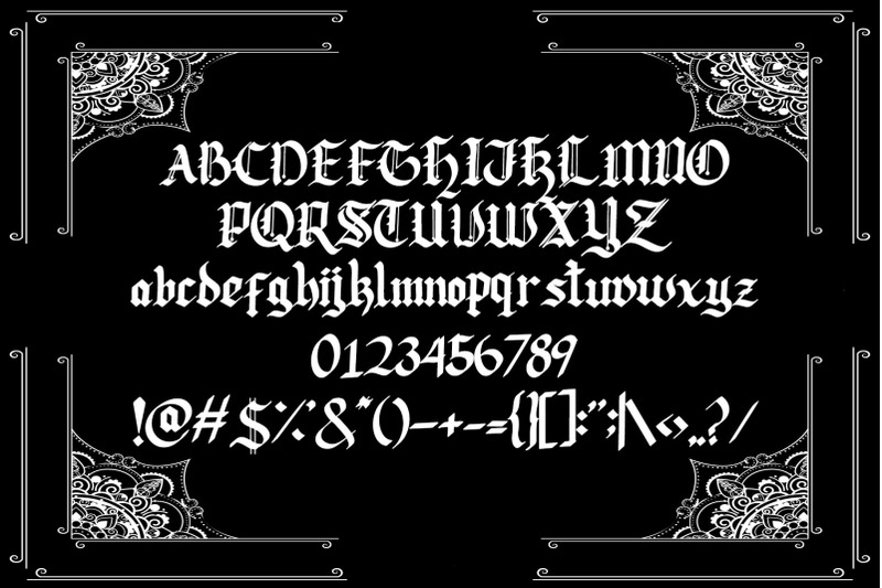 lodeh-blackletter-typeface