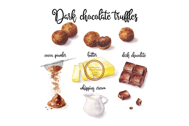 watercolor-truffles-and-cooking-ingredient-food-illustration
