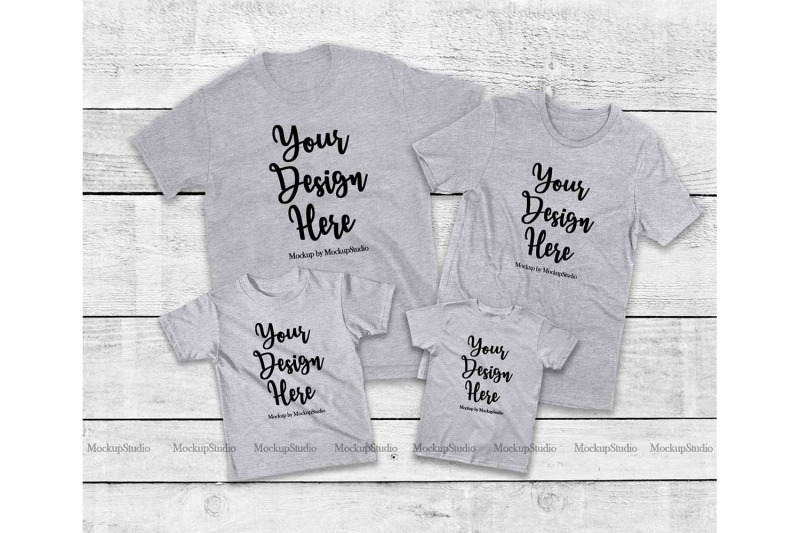 Download Family Tshirt Mockup Bundle, Mommy & Me Mock Up By ...