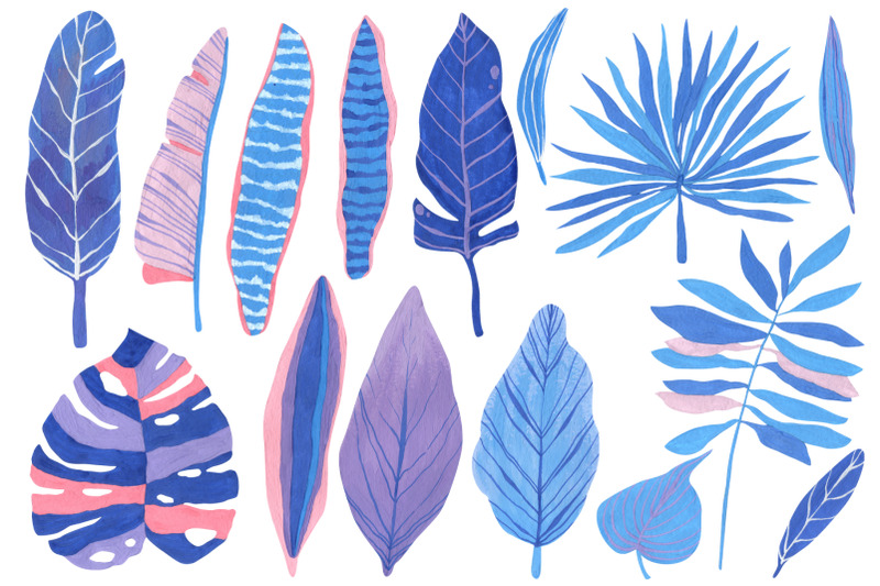 tropical-leaves-in-blue-pink