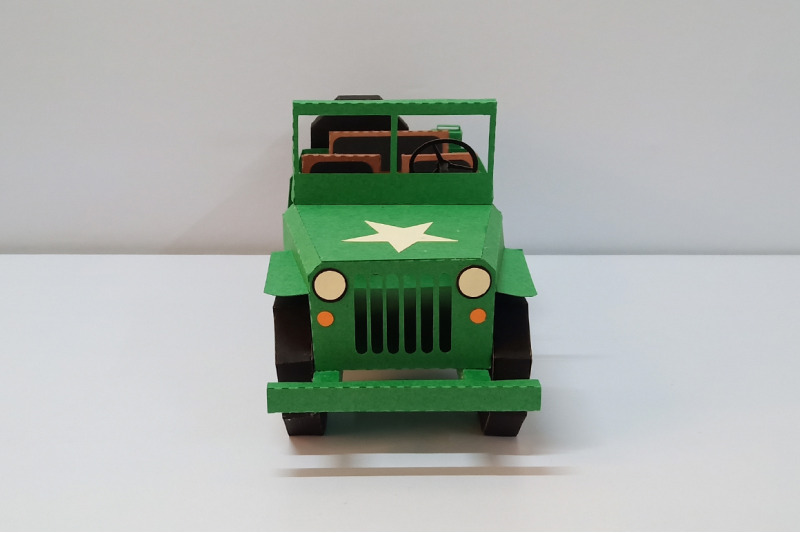 DIY Army Jeep - 3d papercraft By PAPER amaze | TheHungryJPEG.com