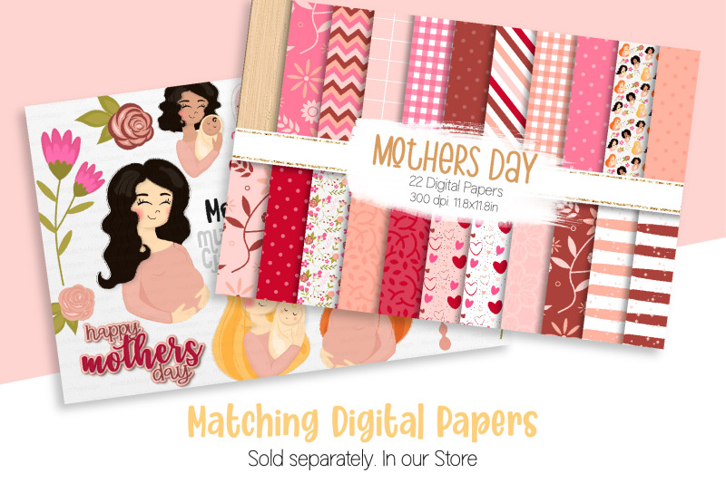 mothers-day-cliparts-set