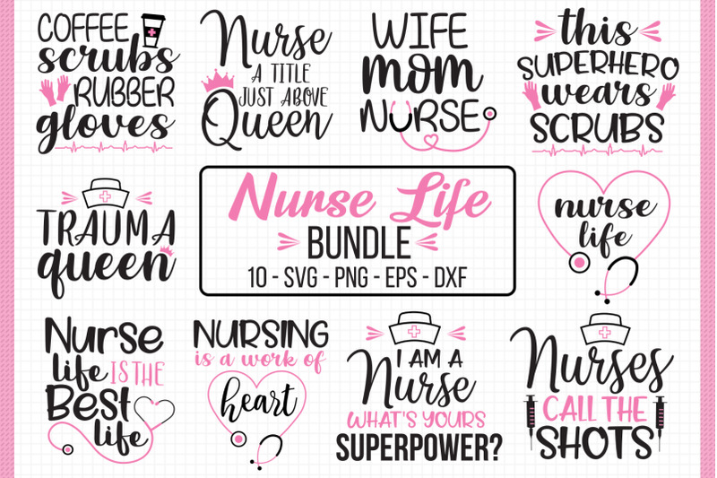 nurse-life-bundle-svg