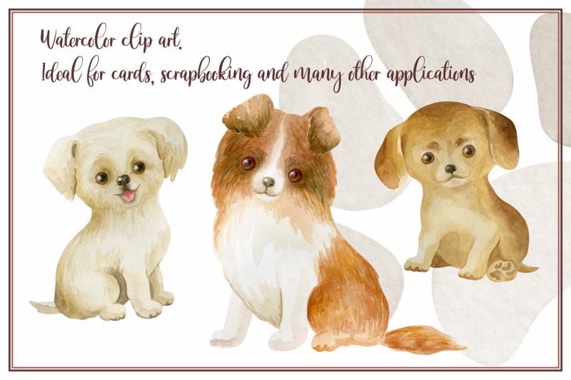 furry-friends-puppies-watercolor-clip-arts