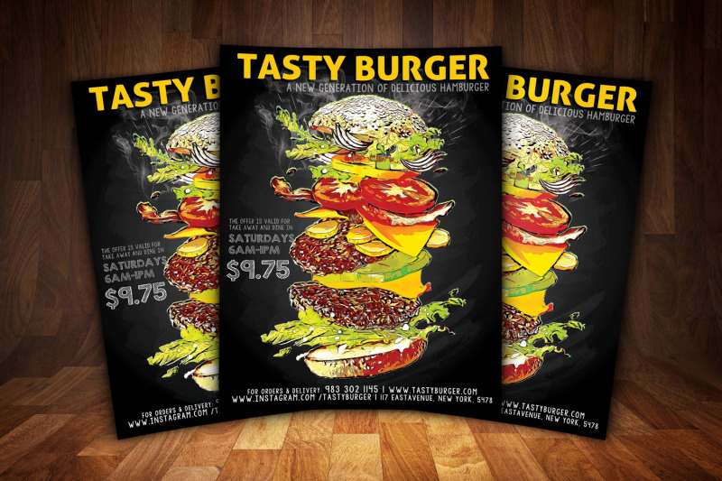 hamburger-fastfood-flyer