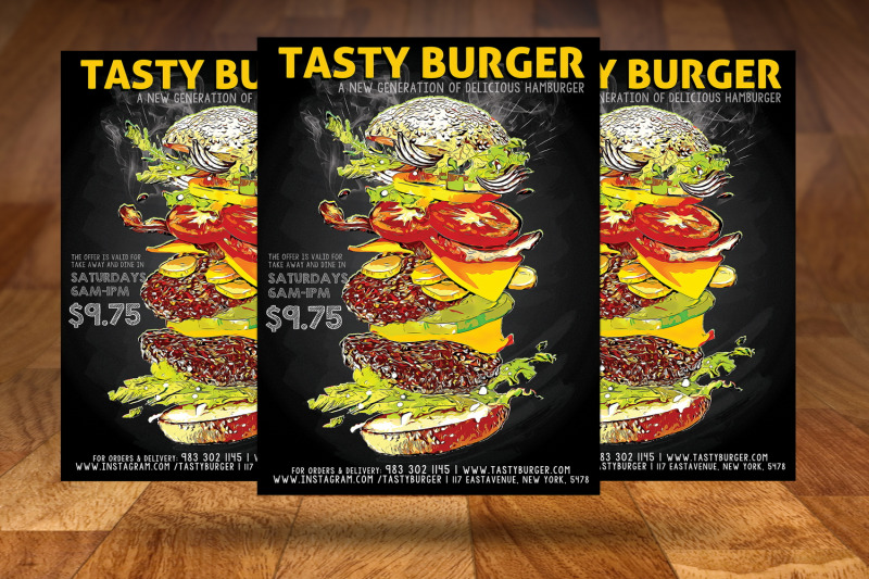 hamburger-fastfood-flyer